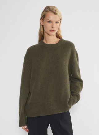 Aritzia, Plush Cashmere Oversized Crew Sweater