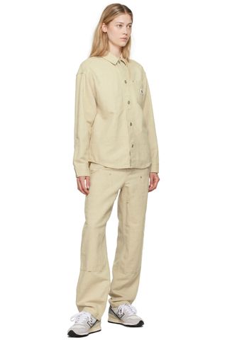 Carhartt Work In Progress Off-White Ethel Double Knee Trousers