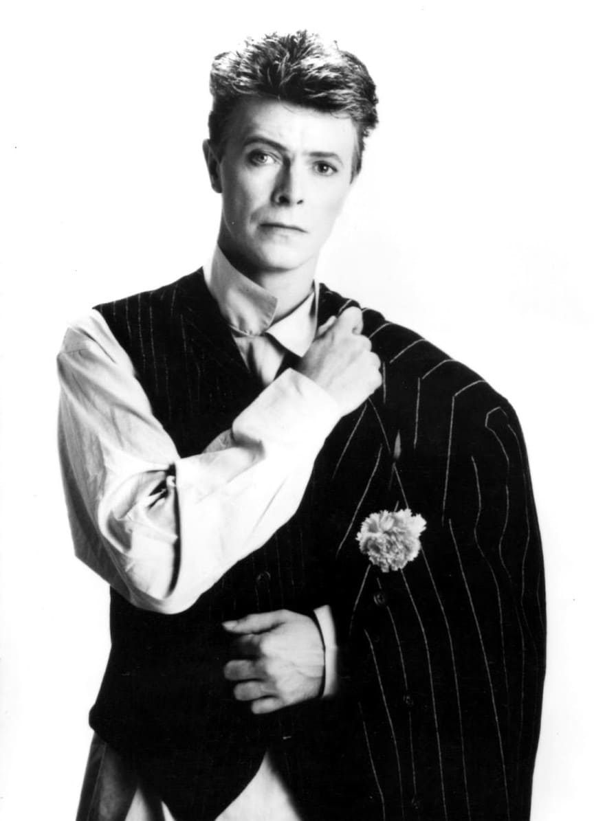 David Bowie in promotional photo for album Tonight 1984