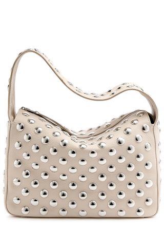 Elena Studded Leather Shoulder Bag