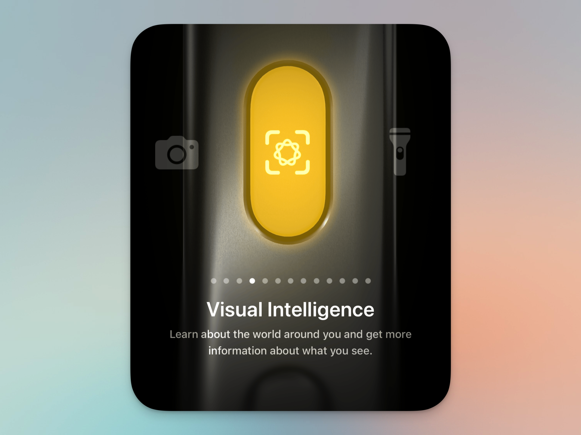 Visual Intelligence control for Action button.