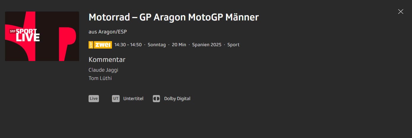 Srf Play Aragon Gp Live Stream