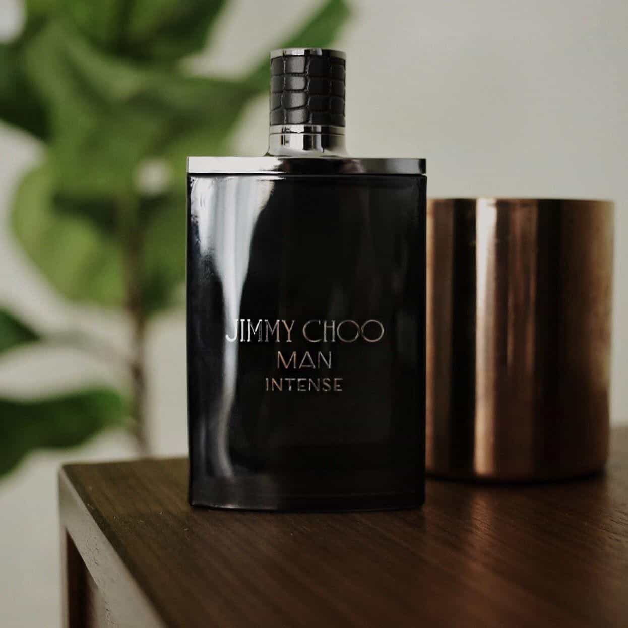 a bottle of jimmy choo man intense cologne