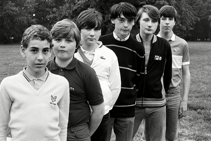 Young Football Fans 1980s
